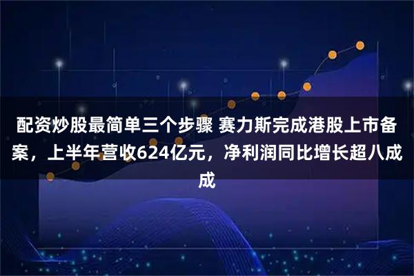 配资炒股最简单三个步骤 赛力斯完成港股上市备案，上半年营收624亿元，净利润同比增长超八成
